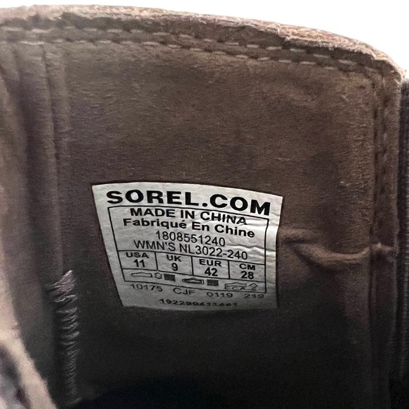 Sorel Joan of Arctic Wedge II Chelsea Boot Waterproof Suede Tan Size 11 - Picture 9 of 10